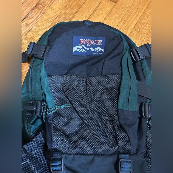 VTG 90s Jansport Large Hiking Backpack Made USA Talon zip - Picture 2 of 11